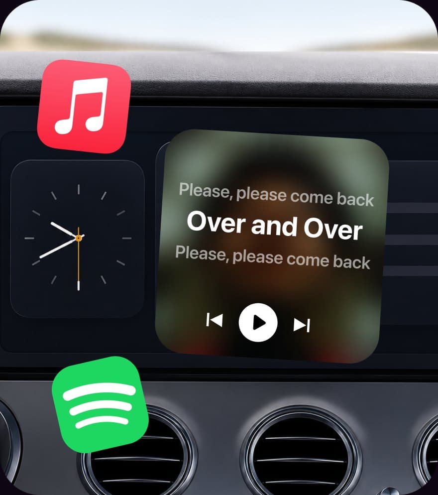 Lyricast Home Screen and CarPlay widgets